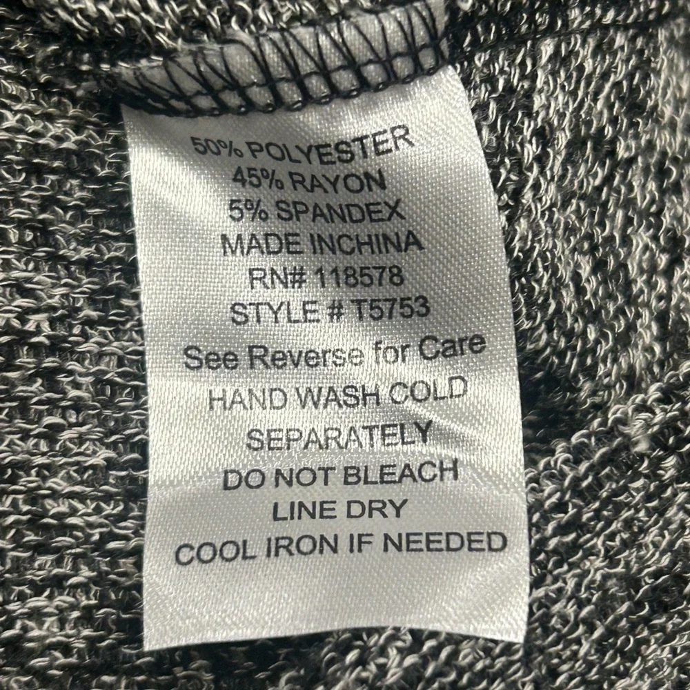 Penelope Project Women’s‎ Salt n Pepper Bell Sleeve Knit Top Small